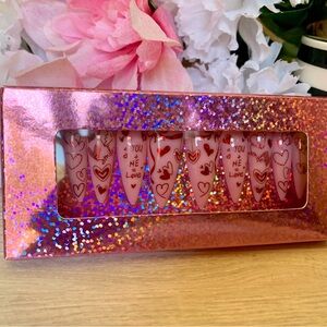 Nail Art & Co.: Press On Nails Pink Stiletto 2